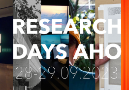 Research days AHO 28-29.09.2023