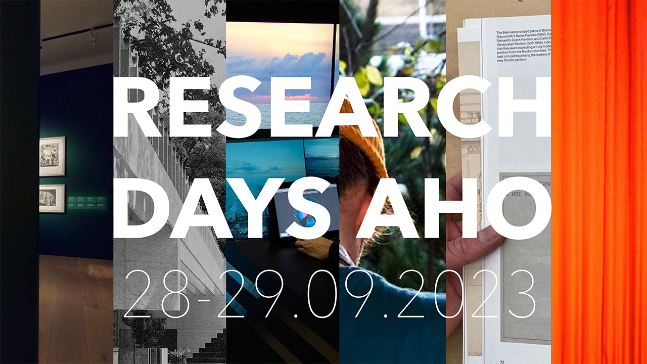 Research days AHO 28-29.09.2023