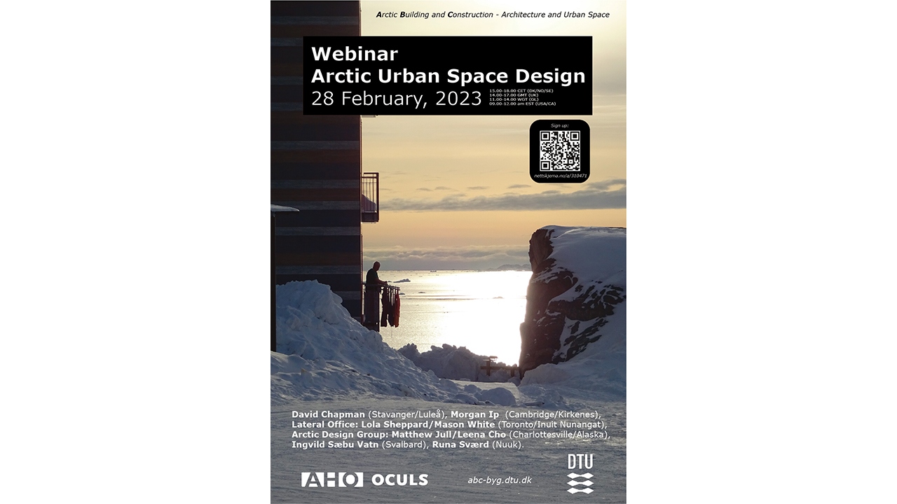 Poster for Webinar on Arctic Urban Space Design