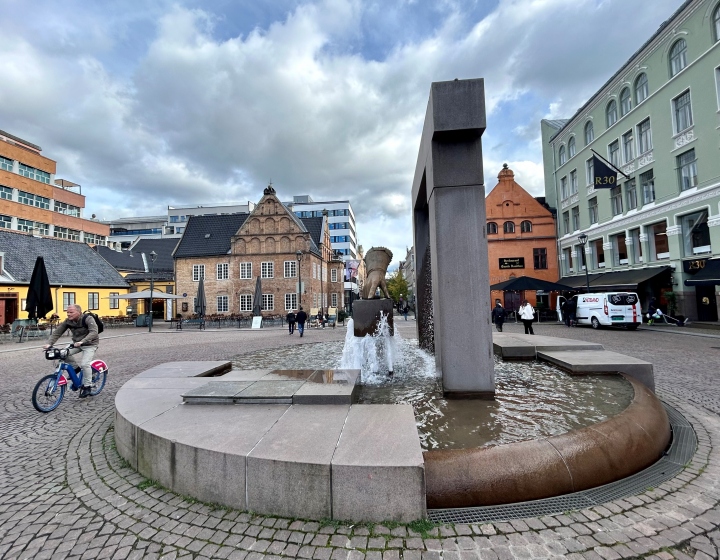 Bilde av bydelen Kvadraturen i Oslo sentrum.